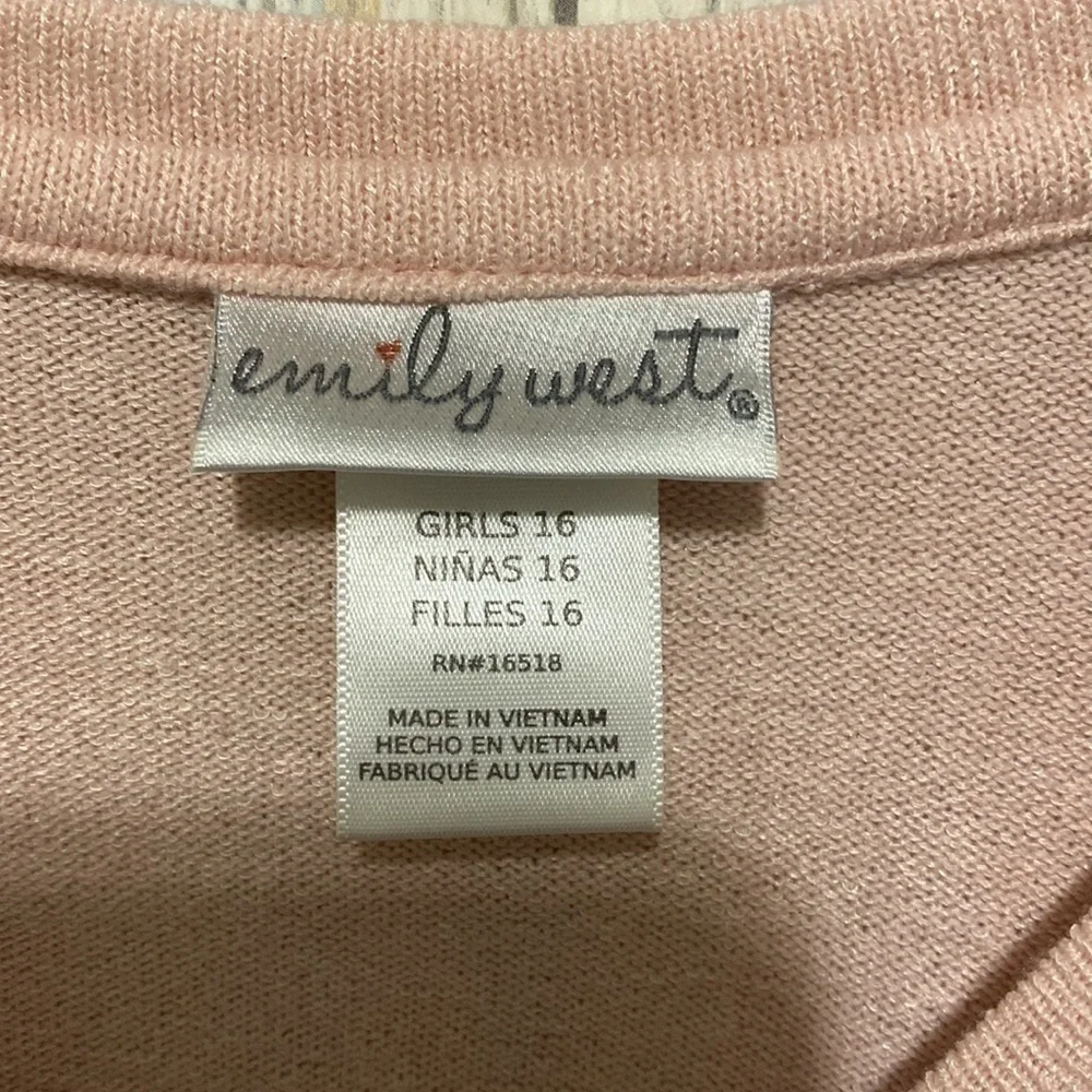 Emily West Girls Dresses | Sparkle Pleated Pink Dress | Size Girls 16 | NWOT